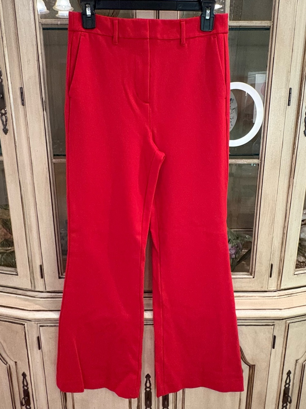 Boden Wide Leg Dress Pants in Red